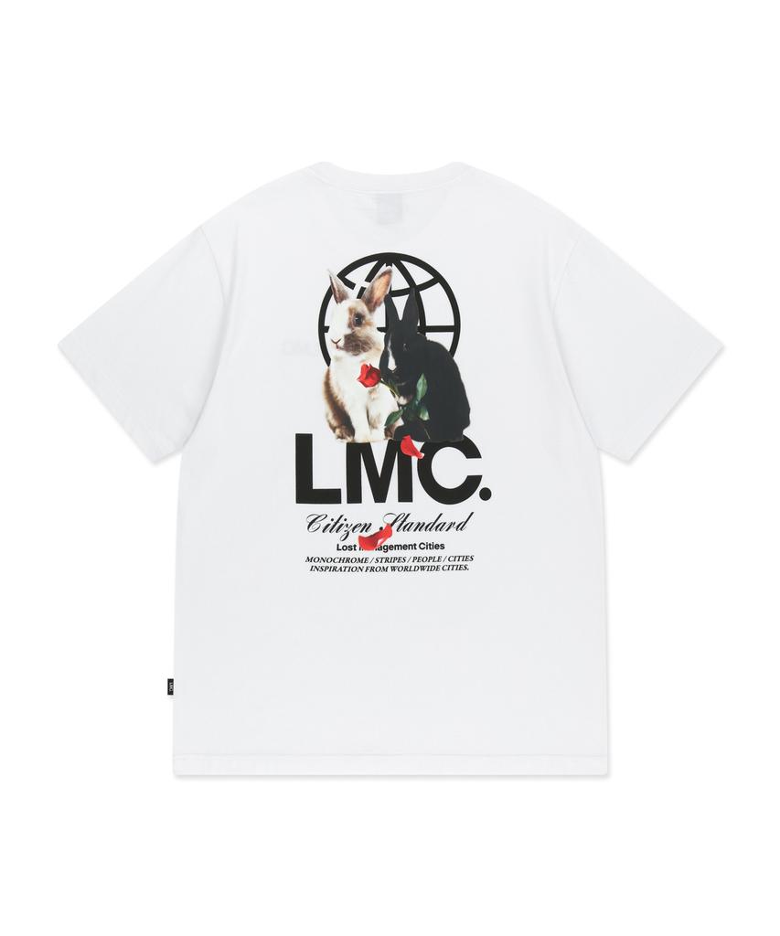 LMC Mono Кролик Глобус Футболка Белый
