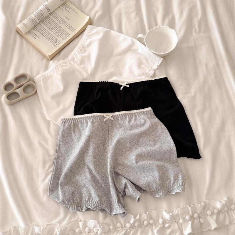 Женское Весенне-Осеннее Новое Модель Чистый Хлопок Антибликовое 10A Антибактериальное Плоский Угол Безопасное Нижнее Белье