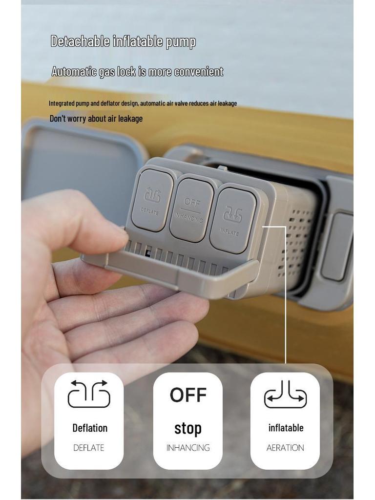 Надувной матрас "Горный гость": Палатка для улицы, кровать-облако, матовая отделка, утолщенный автоматический надувной матрас для кемпинга и домашнего использования.