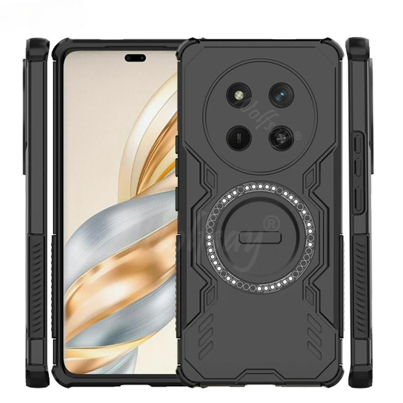 Чехол Armor Case For Honor Magic 7 Lite Магнитный адсорбционный чехол для беспроводной зарядки Honor Magic7 6 Lite Чехол For Honor Magic 7 Lite Чехол