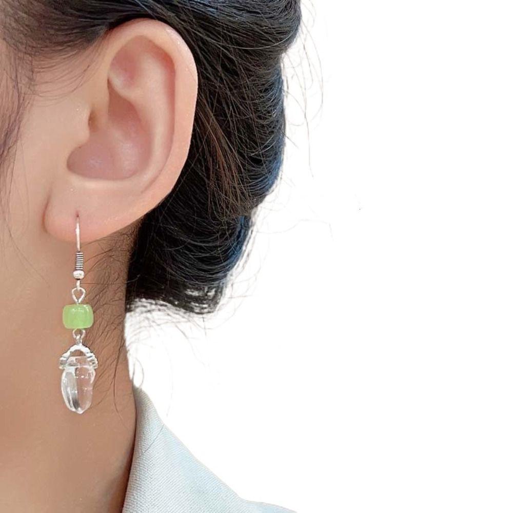 Винтажные серьги-бабочки с цветами в китайском стиле, серьги для ханфу, ювелирные аксессуары