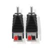 Mirhua Speaker Wire RCA Speaker Phono RCA Male Conversion Adapter Easy Connection Solderless Male Terminal Female Terminal Spring Press Type Connector