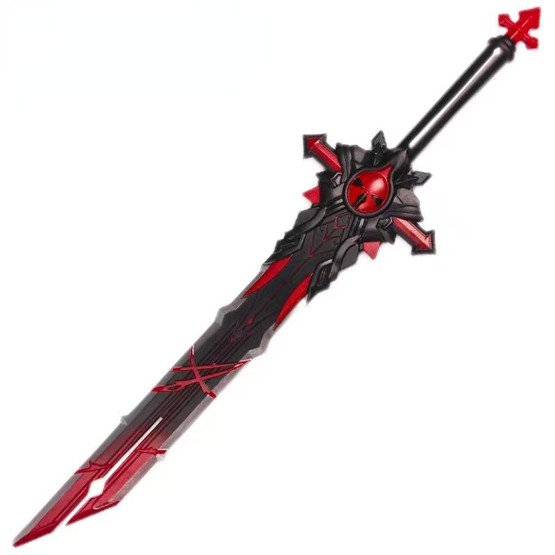 100 см перекованный меч, меч Камисато Аяка, меч для косплея, оружие, реквизит, безопасность, подарок для роли из искусственной кожи