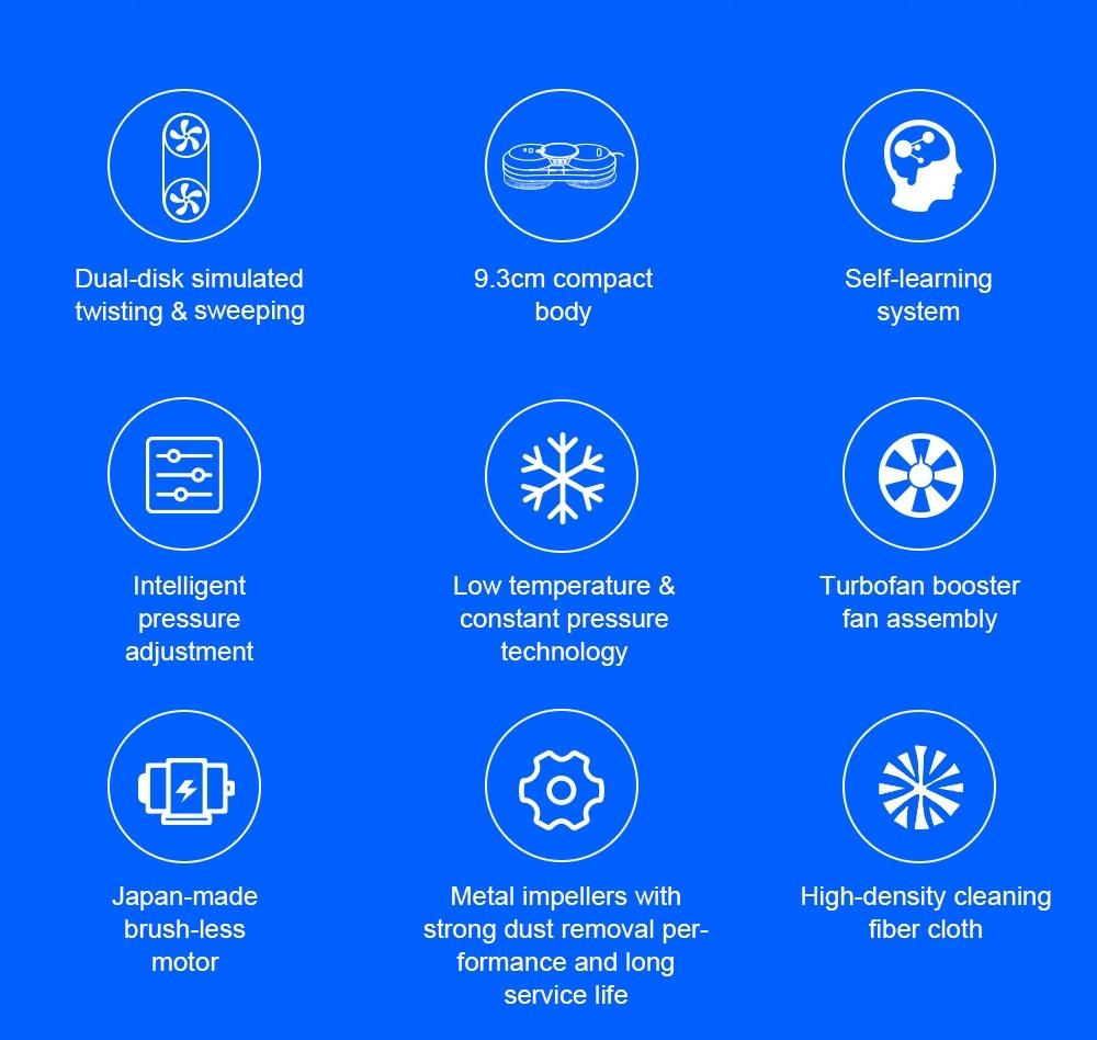 LIECTROUX YW610 Robot Window Cleaner, Single Water Spray, 2800Pa Suction, 30ml Water Tank, Border Detection