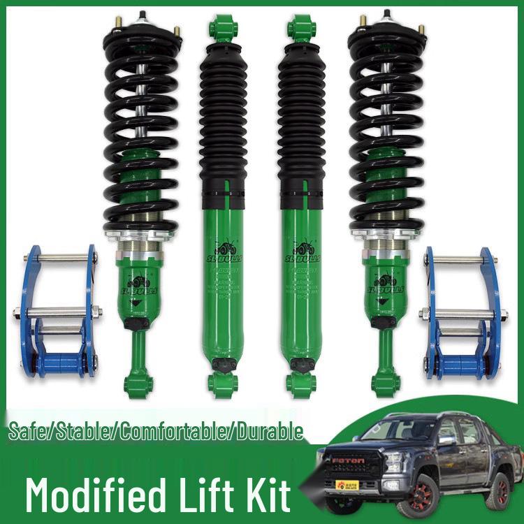 Foton Yutu 9 Pickup Off-road 2" Lift Kit: Adjustable Shock Absorbers