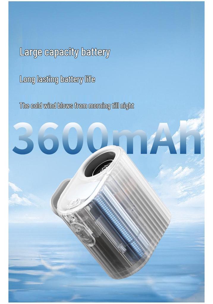 High-Speed Portable Clip-On Waist Fan for Outdoor and Worksite Use