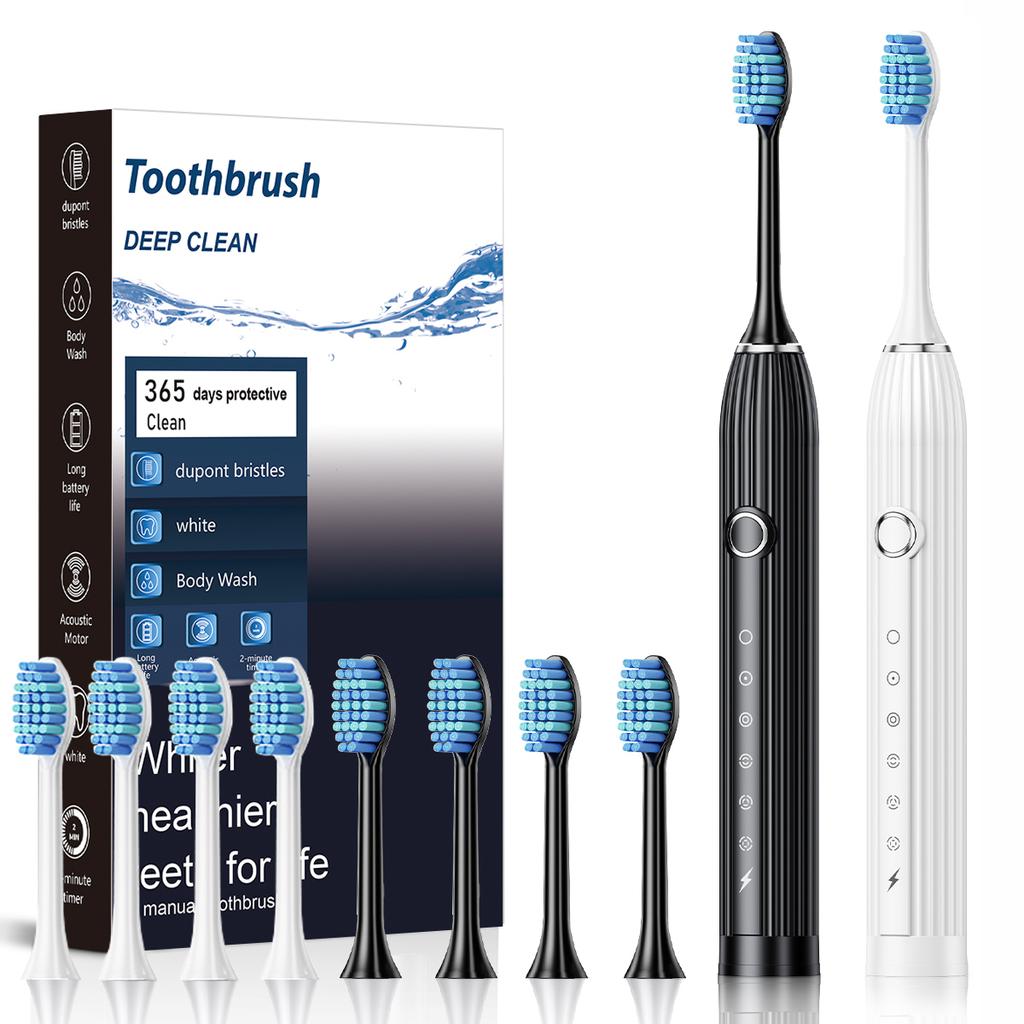 Smart Electric Toothbrush Adult Rechargeable Fully Automatic Soft Brush Family Combination Double Set Cleaning Toothbrush