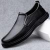 Fashion High Quality Dress Loafers Mens Genuine Leather Slip On Shoes 2025 All-match Mens Shoes Casual Male Comfortable Walking Flats
