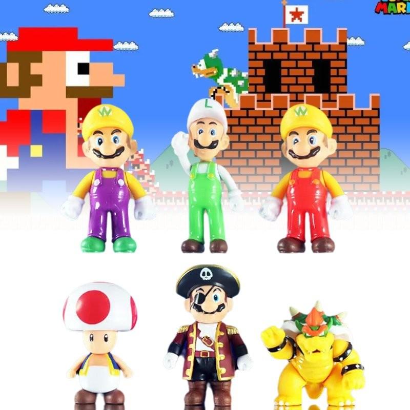 Super Mario 7th Edition Mario Office Figurine Pvc Cartoon Anime Collectible Model