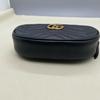 [Pre-Owned] Gucci Quilted Leather GG Marmont Matelassé Belt Bag 38/95 'Black' - Very Good #RBN239