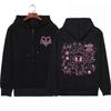 Горячие толстовки Carol G Bijota для мужчин и женщин Harajuku Zip Hoodies Sweatshirts