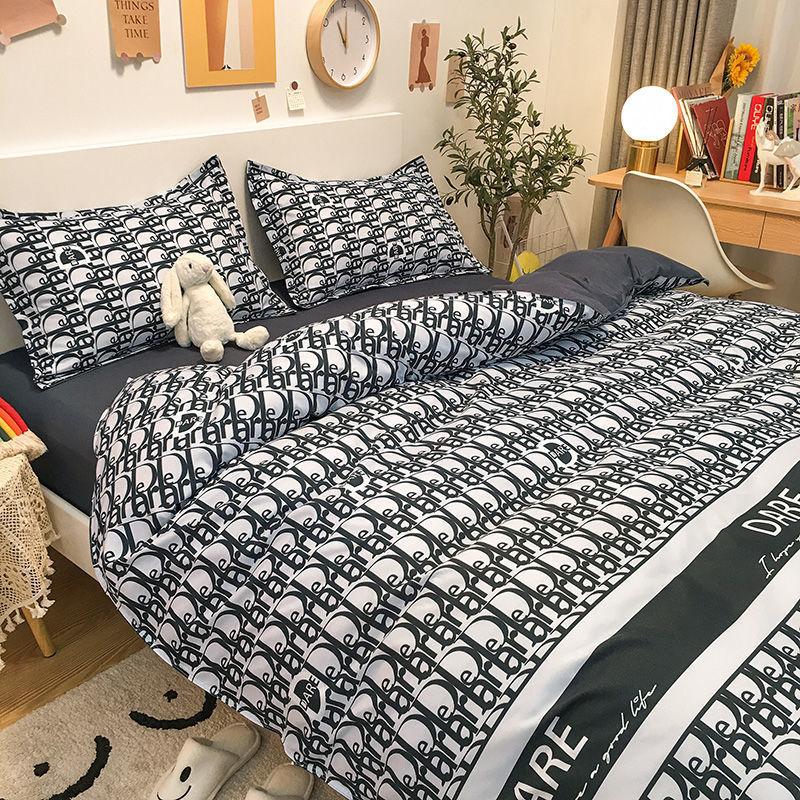 Прекрасная кровать, вымытый хлопок, комплект одеял с сердечками для девочек, комплект принцессы ветра, четыре предмета