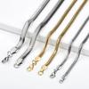Stainless Steel Flat Snake Bone Necklace Vacuum Flat Soft Snake Chain Jewelry