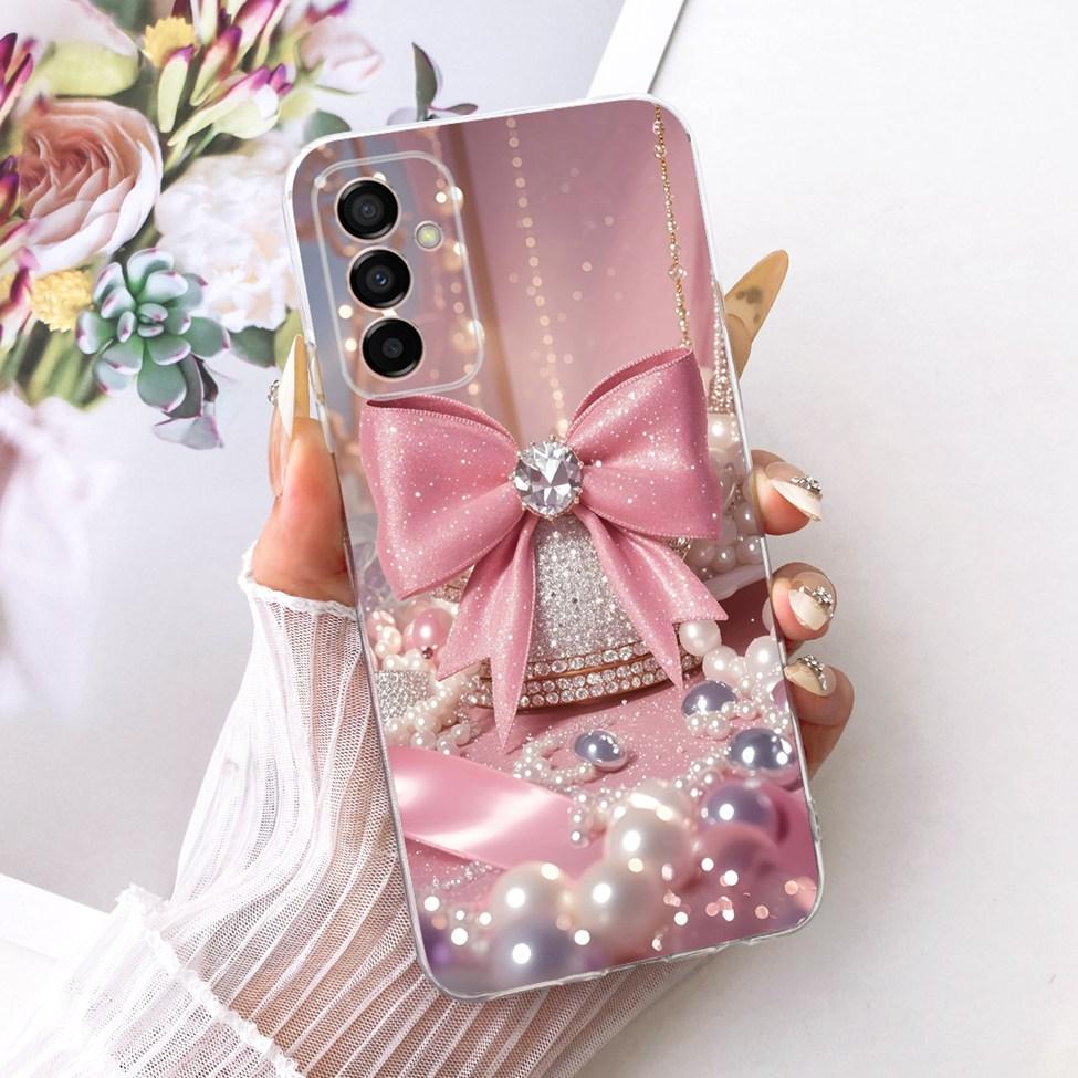 For Samsung M23 5G Case Transparent Cute Cat Fashion Butterfly Funny Painted Casing For Samsung Galaxy M23 5G SM-M236B SM-M236L