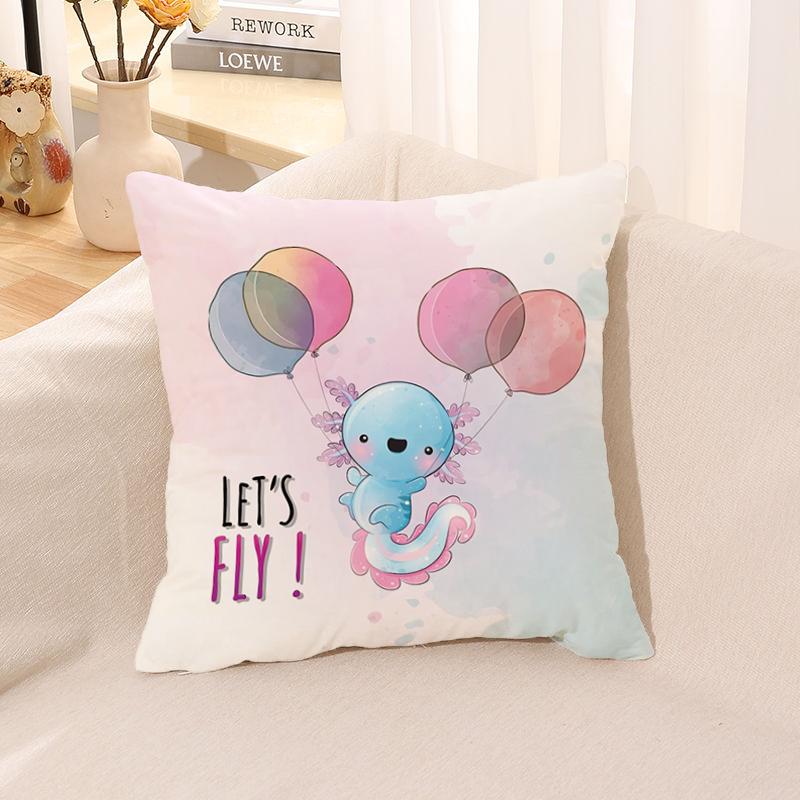 Cute Animal Pillowcase  for Sofa Car Square Cushion Suite Room Anime   Body Cover
