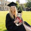 Graduation Plush Sloth Toy Soft Stuffed Animal with Graduation Cap and Sash Holding Diploma for Celebration Gift