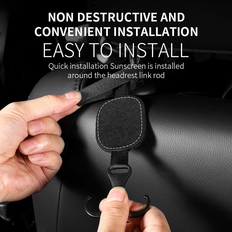 OEM ODM Car Seat Back Hook for Bags Vehicle Hidden Headrest Hidden Hanger Clips for Shopping Bag Car Accessories Supplies