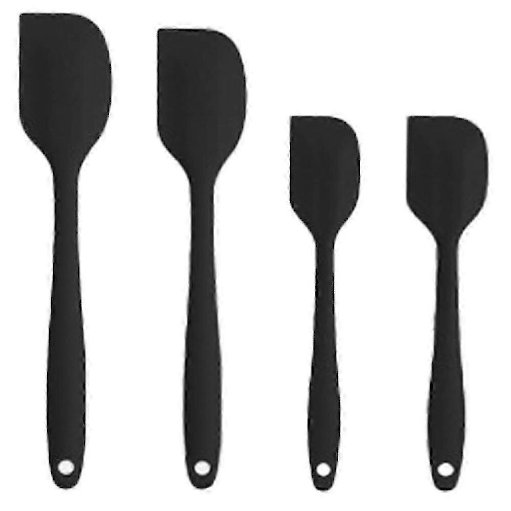 600f High Heat-resistant Premium Silicone Spatula Set, Seamless Design Non-stick Rubber With Cooking/baking Utensil Set Of 4 less