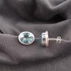 Sky Blue Topaz Gemstone Earrings, Handmade Gorgeous Jewelry, 925 Sterling Silver Jewelry, Everyday Earrings For Wedding Gift