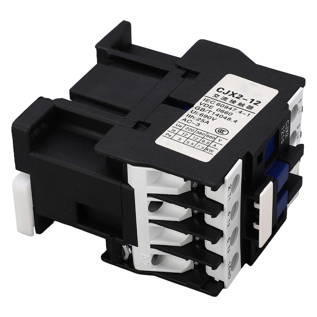 Контактор переменного тока 220 В 3P 1NO 12A рейка серебряный контакт низковольтный контроллер двигателя