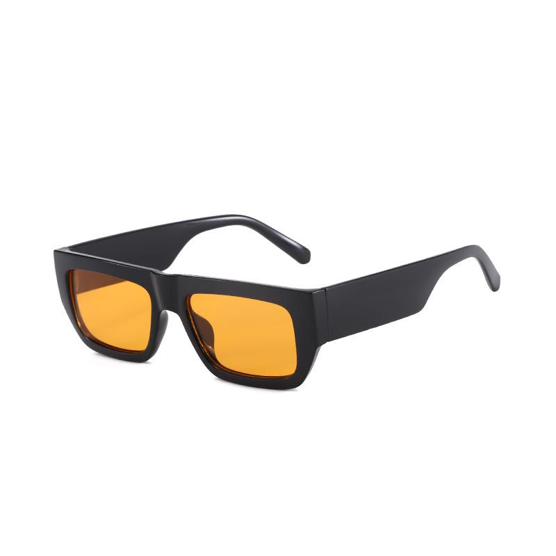 European and American Hong Kong flavor ultra-light single beam thick legs small box fashion sunglasses trendy street photography retro personalized s