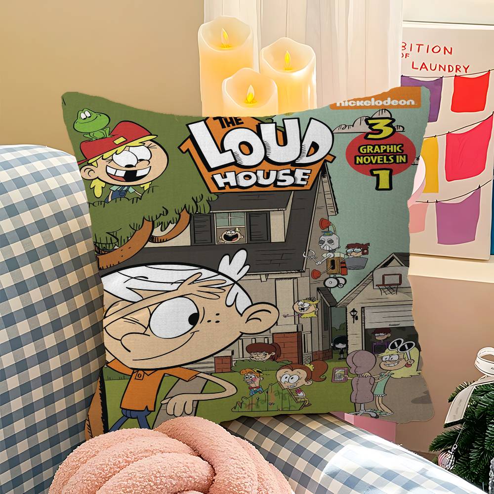 Мультяшная Подушка The L-Loud H-House Подарок Декор для Домашнего Офиса Спальни Дивана Автомобиля Наволочка 45x45