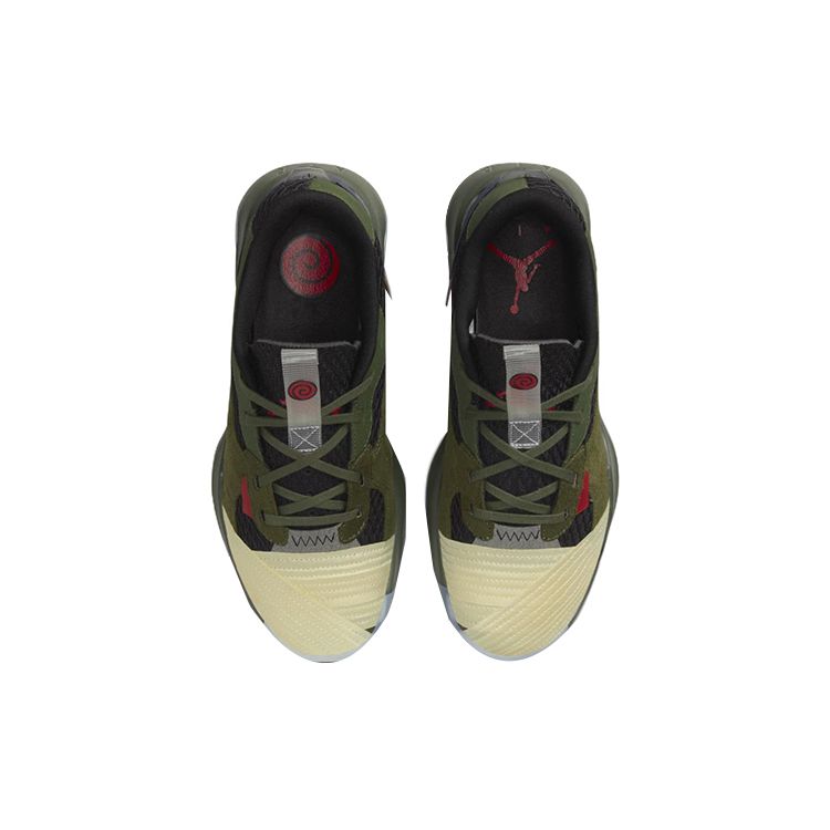 Naruto x Air Jordan Jordan Air 200E Jonin Унисекс Кроссовки Зеленый Карбоново-зеленый Муслин DQ6385-360
