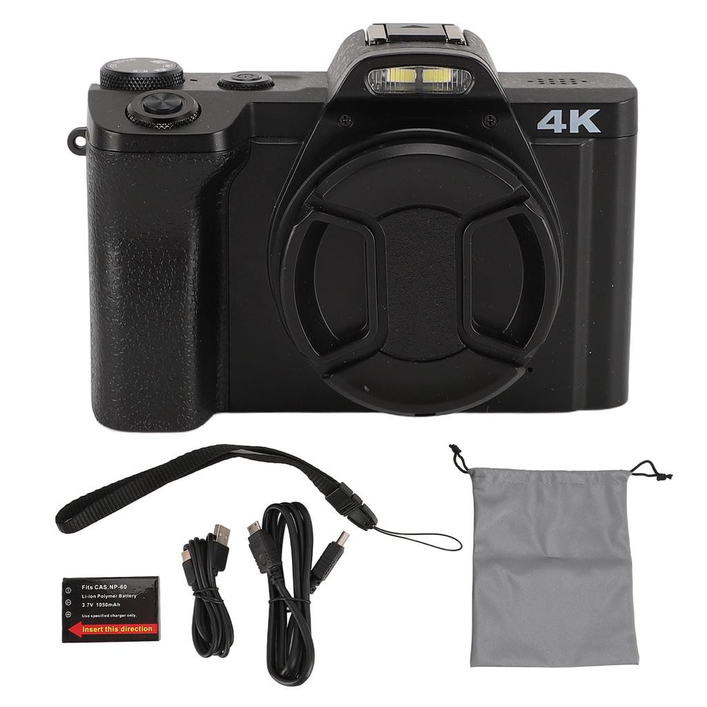 Цифровая камера 4K для фотографии 48 МП Видеокамера с 3,5-дюймовым IPS-дисплеем 16-кратный цифровой зум