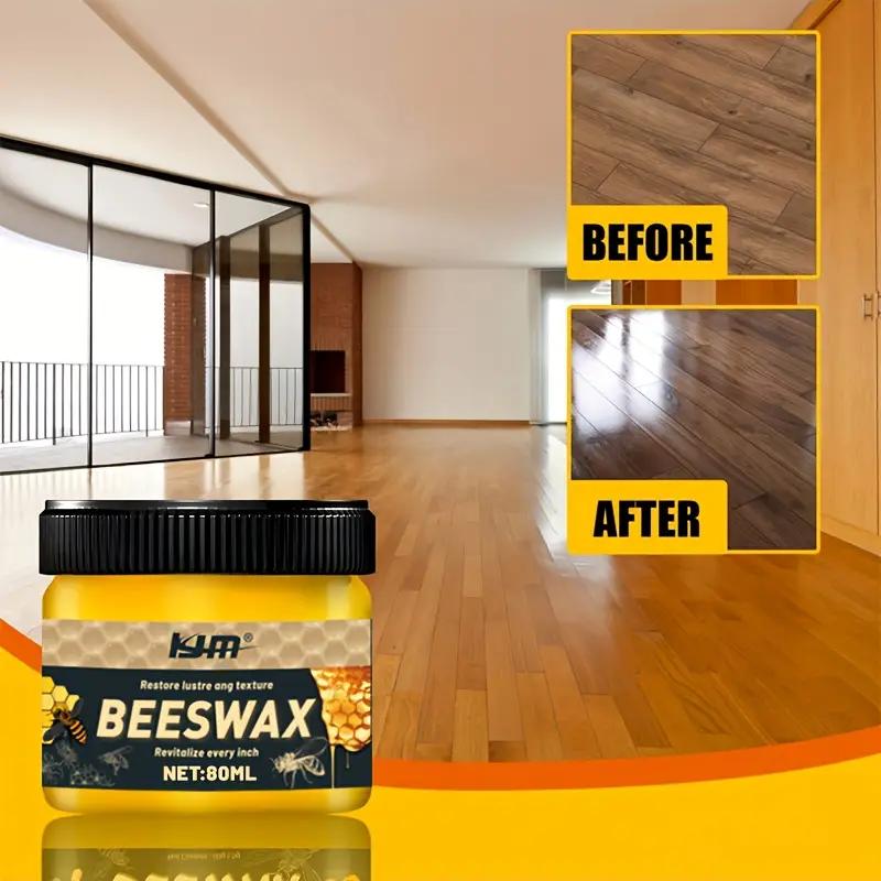 Полироль для ухода за мебелью из пчелиного воска - Натуральный восстановитель деревянных полов, Защищает, Подчеркивает поверхности из твердых пород дерева в столовых, гостиных