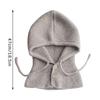 Thicken Scarf Balaclava Hats Drawstring Windproof Knitted Beanie Cap One-piece Design Warm Snood Collar Hood Women&Men