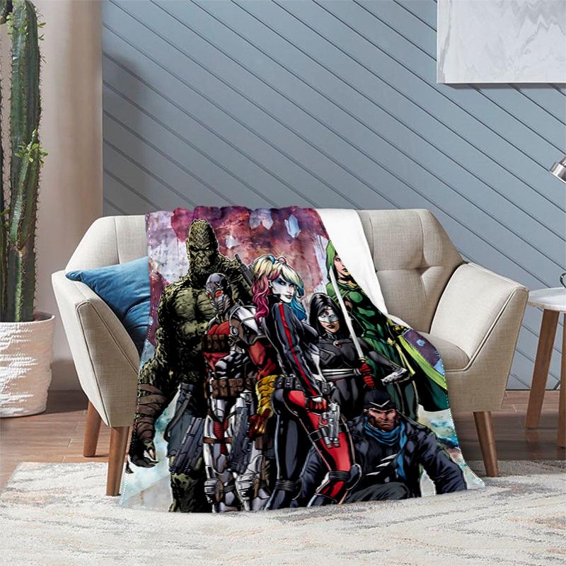 1PC Horror movie theme blanket, all-season lightweight home office outdoor nap multifunctional blanket, Halloween gifts