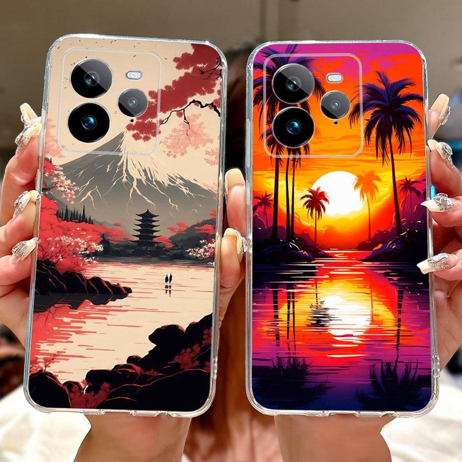 Fashion Painting Case For Realme GT 7 Pro 7T Soft Silicone TPU Phone Cases For Realme GT7 GT7T 7Pro 5G Covers Bumpers