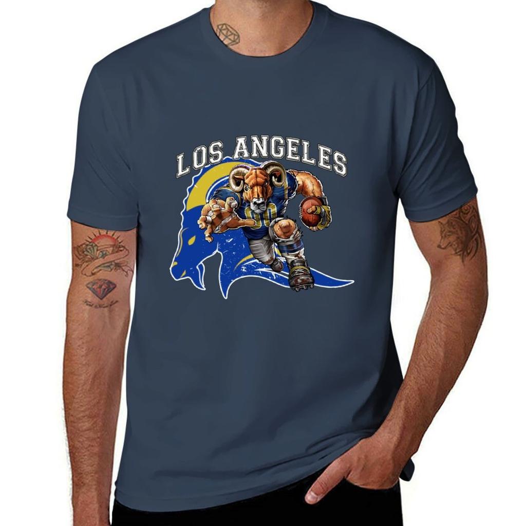 Los Angeles Football Tshirt Daily Wear Plain Short Sleeve Shirt