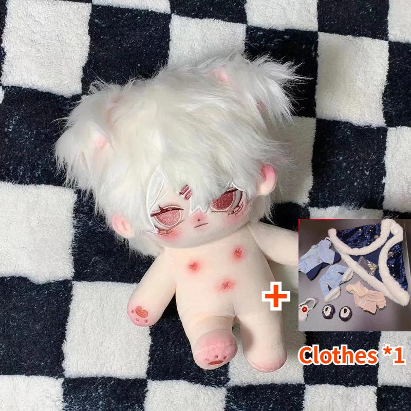 20cm Anime Plush Toys Star Dolls European Style Retro Clothes Set Cute Plush Doll Clothing Cloak Dress Up Gifts