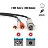 AKNPMHT XLR To RCA Y Splitter Cable, 1 XLR Female To 2 RCA Male Stereo Plug Adapter Cable, Stereo Audio Extension Cord, 1.5m
