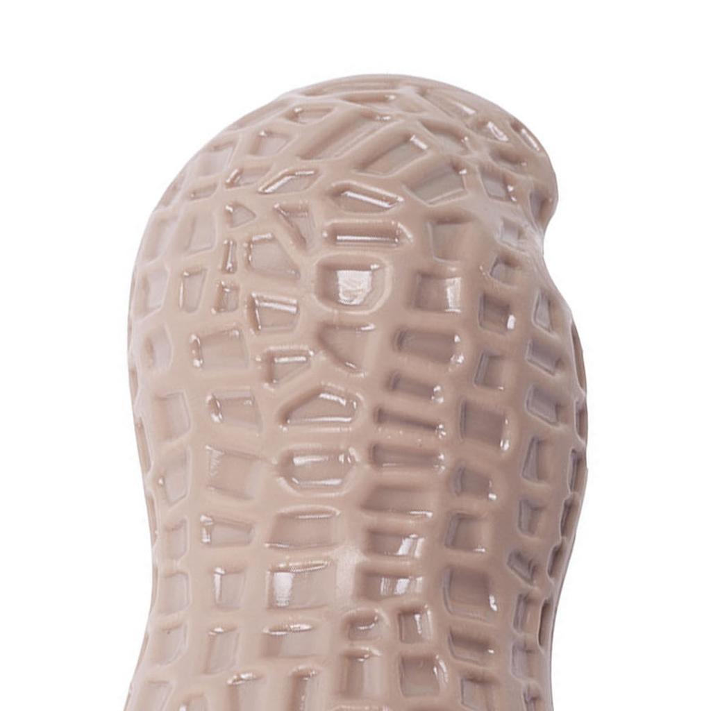 Dog Squeaky Toy Teeth Grinding Bite Resistant Simulation Peanut Shape Puppy Chewing Toy for Teddy