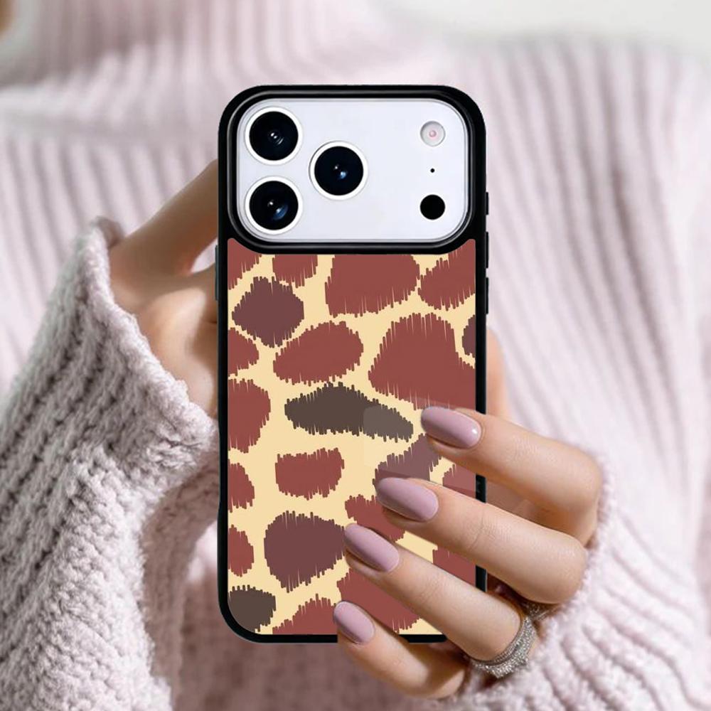 Чехол для телефона со скином, рисунок 'Жираф Камуфляж', для Apple iPhone 17 Air 16E 15 14 Plus 13 12 11 Pro Max Mini Funda Cover