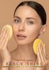 Black Shine Очищающая губка для лица, натуральное мыло с добавлением коллагена, 2X
