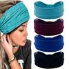 Эластичная повязка для волос для йоги однотонная головной убор аксессуары для бега спортивная повязка женская