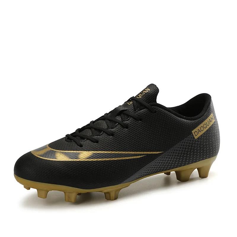Plus Size Football Shoes Men's High Top Youth Student Competition Training Shoes Artificial Turf Long Spike Basketball Shoes