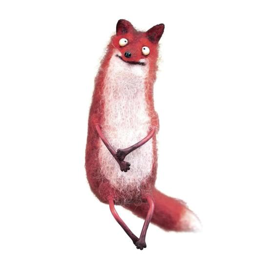 Шерстяной войлок Фамильяры Причудливые войлочные украшения ручной работы Капризные куклы кошки/опоссума Коллекционная фигурка животного для декора стола, полки, столешницы