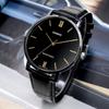 Men's Slim Design Leather Watch