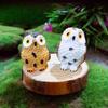 Adorable Resin Owl Figurine Miniature Garden Decor Cute Cartoon Animal Craft