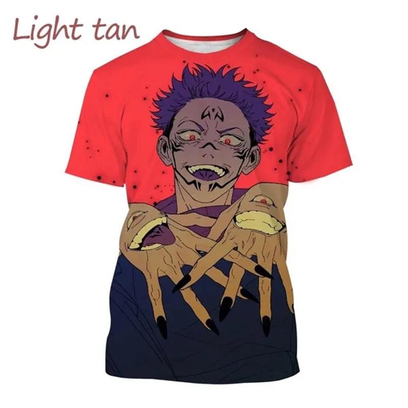Latest Jujutsu Kaisen 3D Printing Casual T-shirt Popular Classic Anime Men's Fashion Harajuku Top T-shirt Gojo Satoru T-shirt