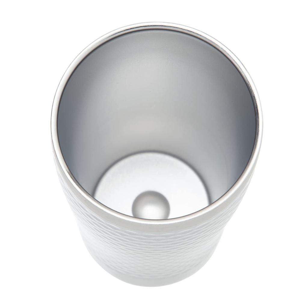 Maebata Thermo Vacuum Double Stainless Luxe 50882 Tumbler, Insulated, Walled, Steel, Silver, 340ml,