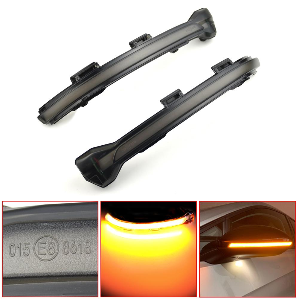 For Vw Golf Mk7 7 Gti R Gtd Dynamic Led Turn Signal Light Rearview Mirror Indicator Blinker Repeater For Volkswagen Rline Touran