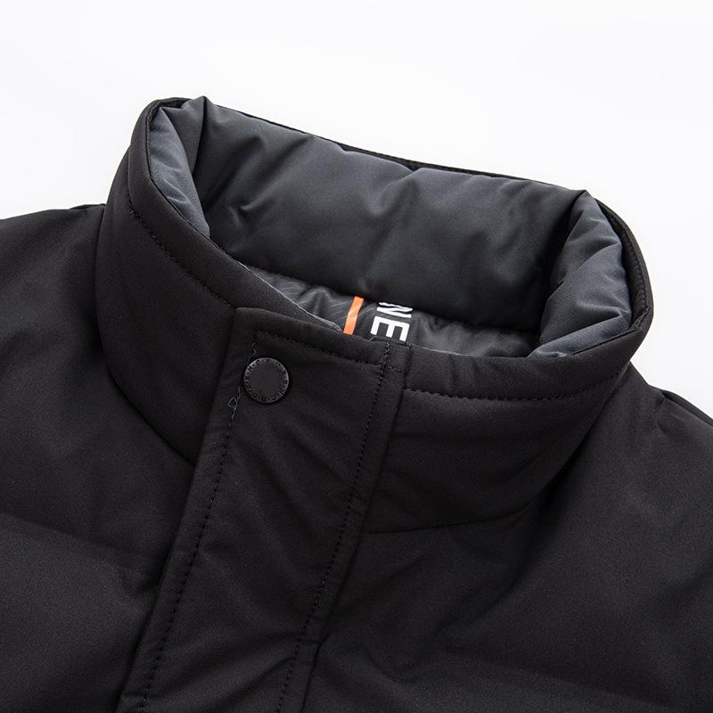 Зимняя мужская куртка-пуховик, модная повседневная куртка-стойка, большой размер, куртка-пуховик, мужская куртка