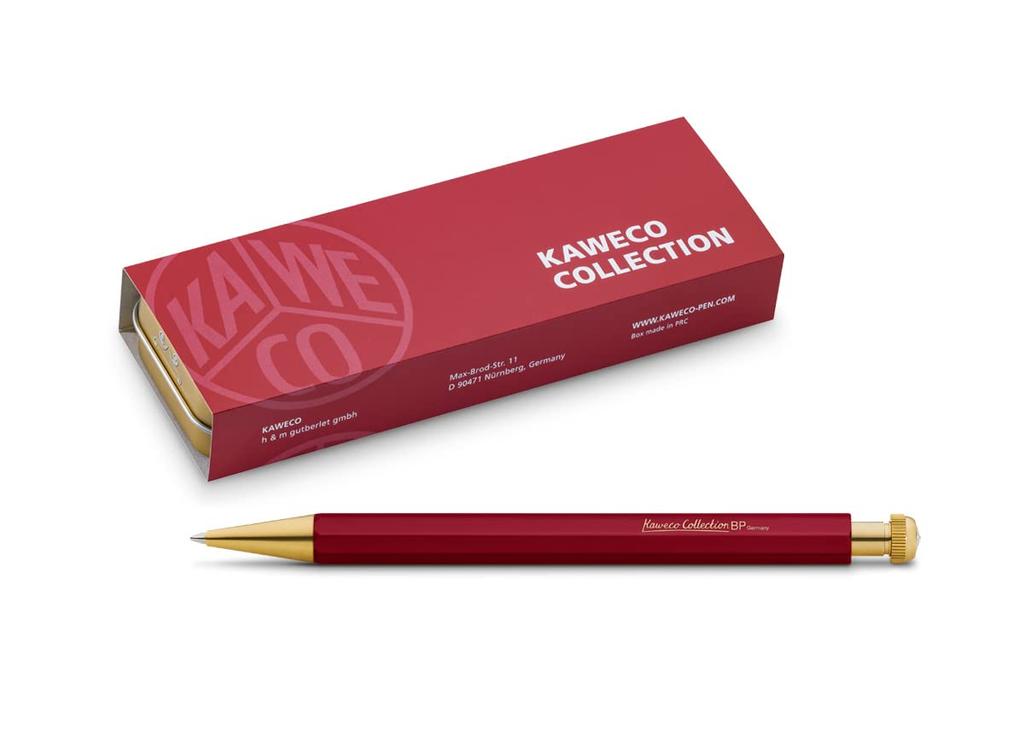 Шариковая ручка KAWECO Reprint Limited 2021 Collection Red Exclusive BOX Gift 0,5 мм [Special Red]
