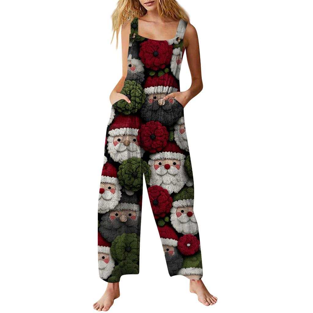 Women's Jumpsuit Printed Casual Loose Jumpsuit