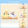 Adorable Yellow Duck Plush Toy Keychain Cute Short Plush Duckie Stuffed Animal